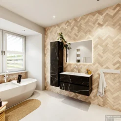 MONDIAZ VICA 90cm Badmeubel Onderkast Marquina 2 Lades. Wastafel CLOUD Midden 1 Kraangat, Kleur Talc Met Spiegel LED. 14 MONDIAZ VICA 90cm Badmeubel Onderkast Marquina 2 Lades. Wastafel CLOUD Midden 1 Kraangat, Kleur Talc Met Spiegel LED. -Zalig Baden Verkoopwinkel badkamermeubel vica marquina cloud talc set4 0008