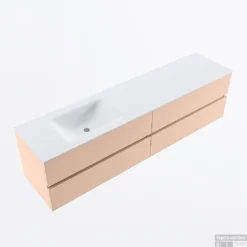 MONDIAZ VICA 190cm Badmeubel Onderkast Rosee 4 Lades. Wastafel CLOUD Links Zonder Kraangat, Kleur Talc. 10 MONDIAZ VICA 190cm Badmeubel Onderkast Rosee 4 Lades. Wastafel CLOUD Links Zonder Kraangat, Kleur Talc. -Zalig Baden Verkoopwinkel badkamermeubel vica rosee cloud talc google2 0099