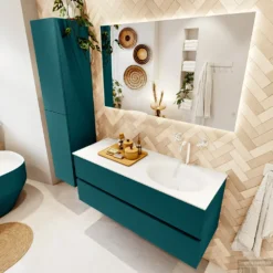 MONDIAZ VICA 120cm Badmeubel Onderkast Smag 2 Lades. Wastafel Moon Rechts 1 Kraangat, Kleur Talc Met Spiegel LED. 10 MONDIAZ VICA 120cm Badmeubel Onderkast Smag 2 Lades. Wastafel Moon Rechts 1 Kraangat, Kleur Talc Met Spiegel LED. -Zalig Baden Verkoopwinkel badkamermeubel vica smag moon talc set2 0024