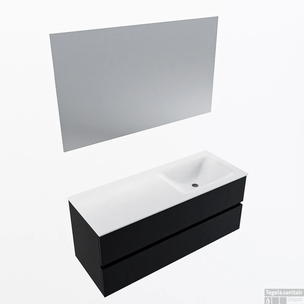 MONDIAZ VICA 120cm Badmeubel Onderkast Urban 2 Lades. Wastafel CLOUD Rechts 1 Kraangat, Kleur Talc Met Spiegel LED. 1 MONDIAZ VICA 120cm Badmeubel Onderkast Urban 2 Lades. Wastafel CLOUD Rechts 1 Kraangat, Kleur Talc Met Spiegel LED.