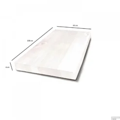 Badkamermeubelset BWS Eiken Massief Hout Bovenblad Recht 100 Cm Wit -Zalig Baden Verkoopwinkel badkamermeubelset bws eiken massief hout bovenblad recht 100 cm wit tech