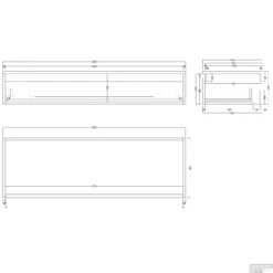 Badkamermeubelset Gliss Design Calypso 120 Cm Mat Zwart -Zalig Baden Verkoopwinkel badkamermeubelset gliss design calypso 140 cm mat zwart tech2 3
