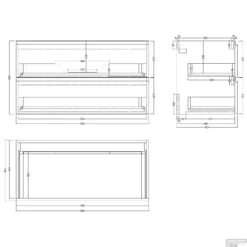 Badkamermeubelset Gliss Hermes 100 Cm Mat Zwart -Zalig Baden Verkoopwinkel badkamermeubelset gliss hermes 100 cm mat zwart tech