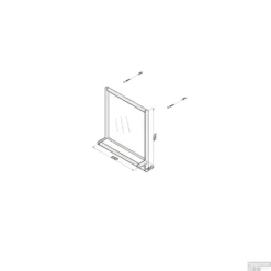 Badkamerspiegel Casajoy 55x70cm Met Planchet, Ledverlichting En Anticondens Zwart -Zalig Baden Verkoopwinkel badkamerspiegel casajoy 55x70cm met planchet ledverlichting en anticondens zwart tech