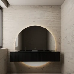 Badkamerspiegel Gliss Design Lios Rond 160cm Met LED-Verlichting