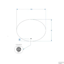 Gliss Badkamerspiegel Oval | Met LED Verlichting (Alle Maten) -Zalig Baden Verkoopwinkel badkamerspiegel gliss oval led verlichting alle maten tech