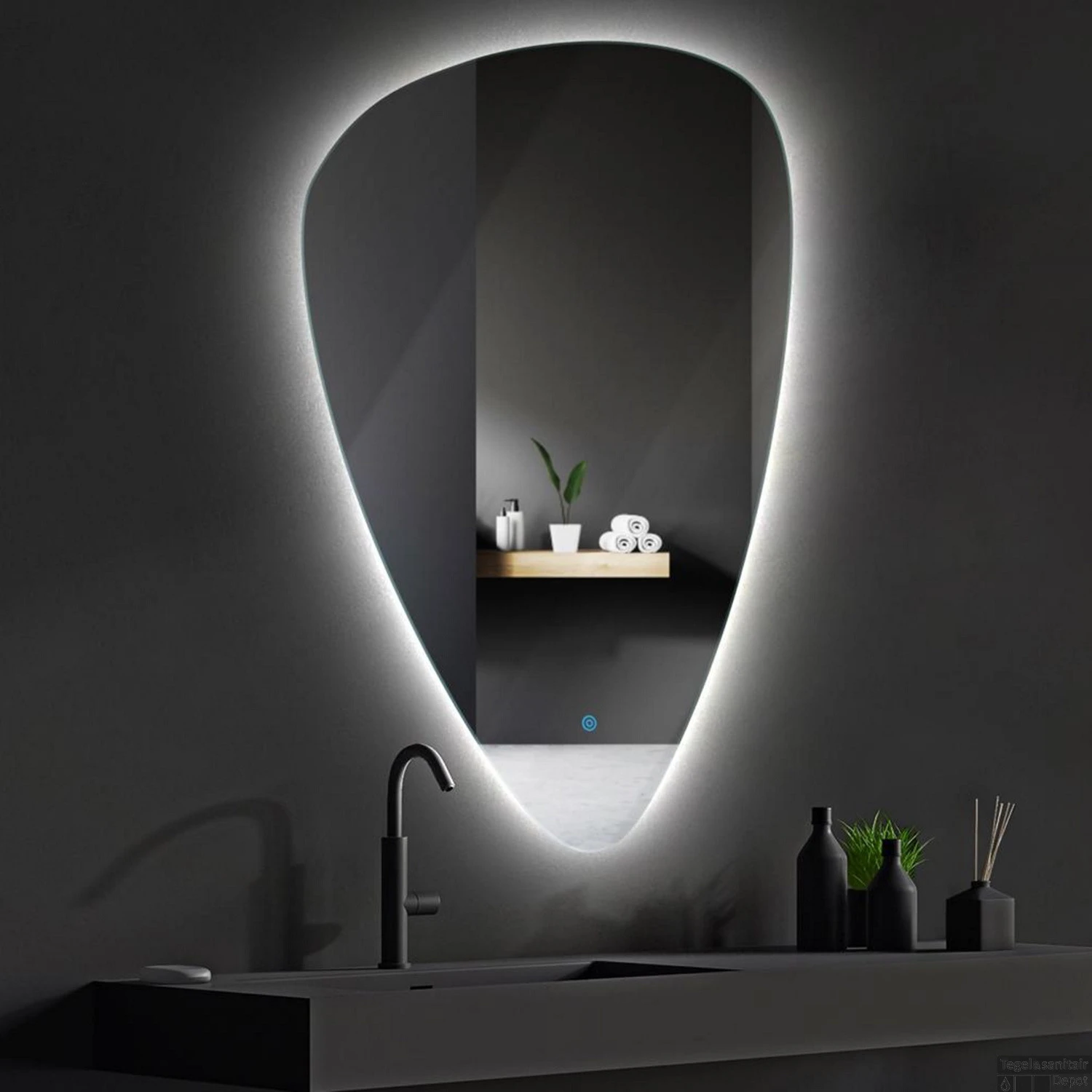 BWS Badkamerspiegel | Spark Brio | Met LED Verlichting | 80x60cm 1 BWS Badkamerspiegel | Spark Brio | Met LED Verlichting | 80x60cm