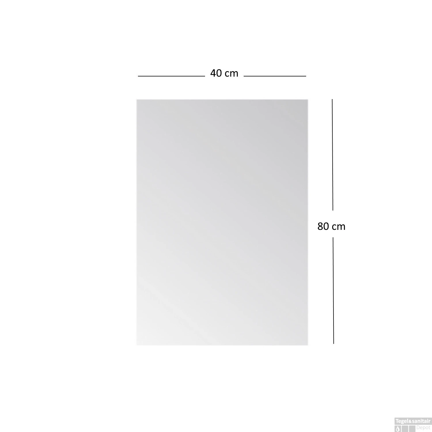 Badkamerspiegel Sanicare Q40 Inclusief Bevestigingsset 80x40 Cm 3 Badkamerspiegel Sanicare Q40 Inclusief Bevestigingsset 80x40 Cm - Afbeelding 3