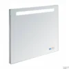 Badkamerspiegel Met Radio Sanilux 80x70x4,5 Cm TL-Verlichting Spiegelverwarming
