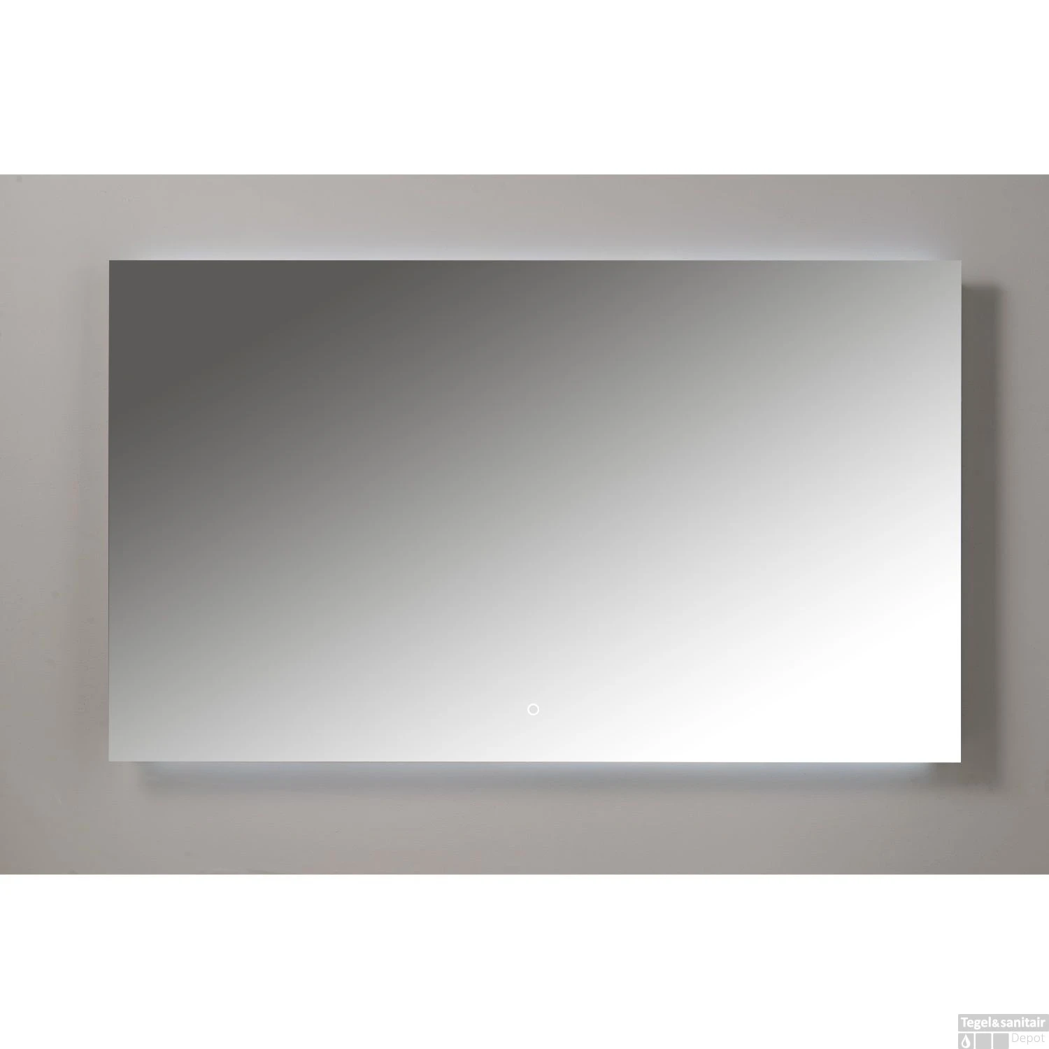 Badkamerspiegel Xenz Garda 70x70cm Met Ledverlichting Boven- En Onderzijde 2 Badkamerspiegel Xenz Garda 70x70cm Met Ledverlichting Boven- En Onderzijde - Afbeelding 2