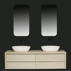 Badkamerspiegel Xenz Limone 50x100cm Met Ledverlichting En Spiegelverwarming