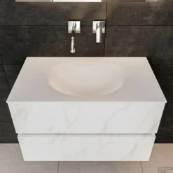 Zalig Baden Verkoopwinkel -Zalig Baden Verkoopwinkel badmeubel bws madrid 80 solid surface midden 0krg detail1