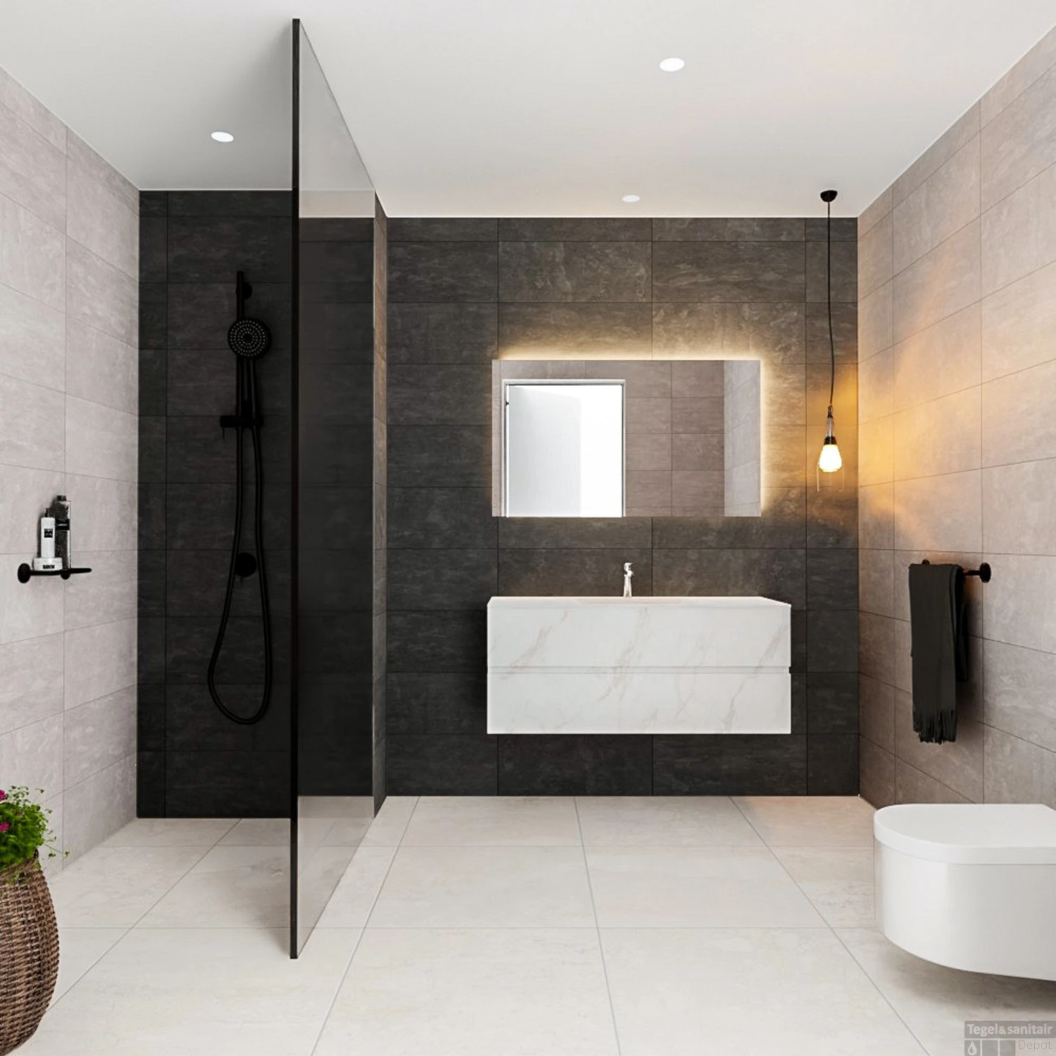 Badkamermeubel BWS Valencia Carrara Mat 120 Cm Solid Surface Wastafel (1 Kraangat, 2 Lades) 1 Badkamermeubel BWS Valencia Carrara Mat 120 Cm Solid Surface Wastafel (1 Kraangat, 2 Lades)