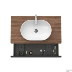 Badmeubel Duravit D-Neo Wand 100x55x45.9 Cm Mat Noten -Zalig Baden Verkoopwinkel badmeubel duravit d neo wand 1000x550x459 mm mat noten 3