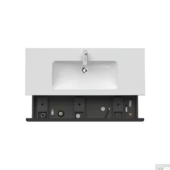 Badmeubel Duravit D-Neo Wand 121x46.2x44 Cm Mat Betongrijs -Zalig Baden Verkoopwinkel badmeubel duravit d neo wand 1210x462x440 mm mat betongrijs 6