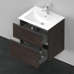Badmeubel Duravit D-Neo Wand 61x46.2x62.5 Cm Mat Kastanje (Donker) -Zalig Baden Verkoopwinkel badmeubel duravit d neo wand 610x462x625 mm mat kastanje donker 5
