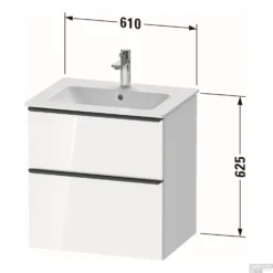 Badmeubel Duravit D-Neo Wand 61x46.2x62.5 Cm Mat Kastanje (Donker) -Zalig Baden Verkoopwinkel badmeubel duravit d neo wand 610x462x625 mm mat kastanje donker tech