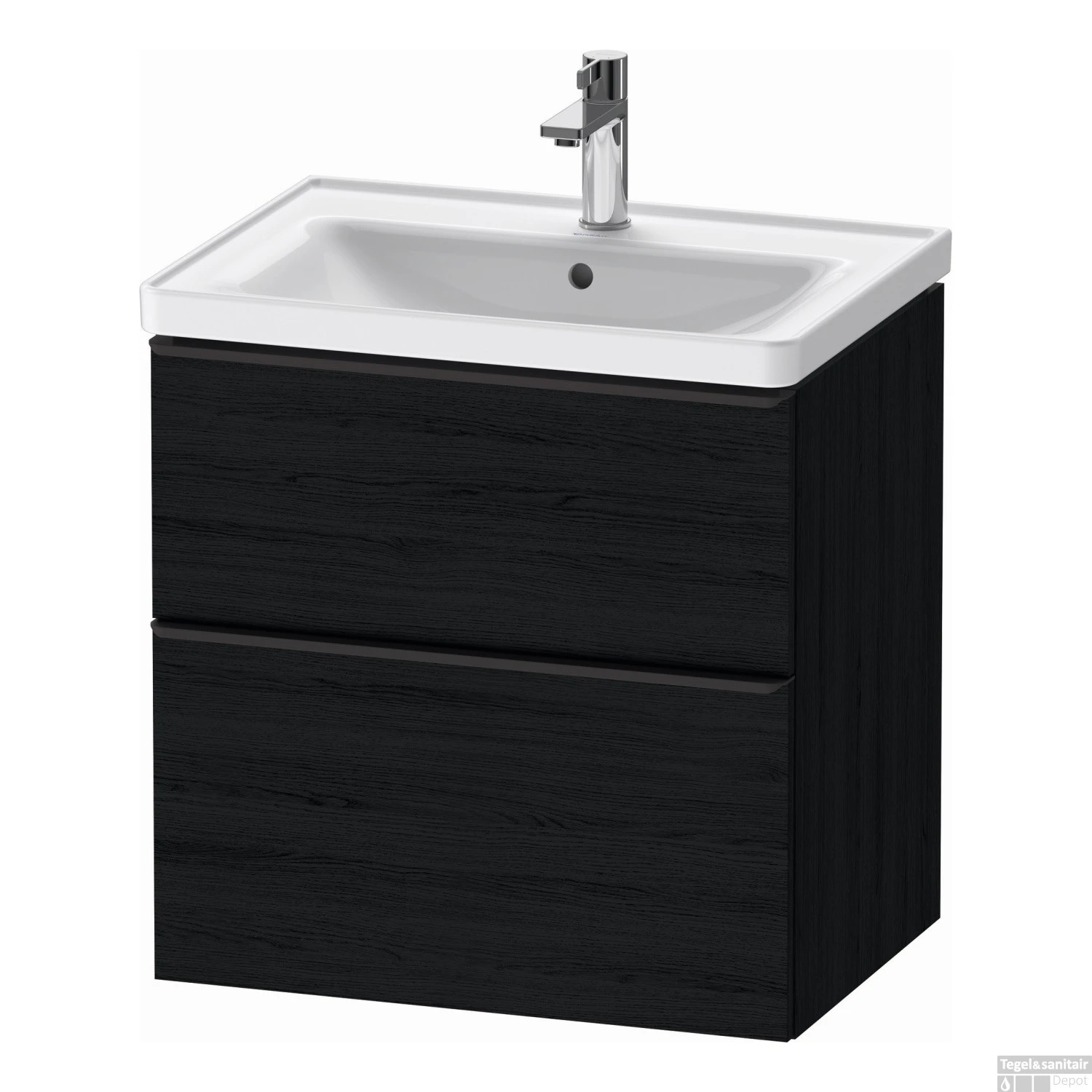 Badmeubel Duravit D-Neo Wand 63.4x45.2x62.5 Cm Mat Eiken Zwart 1 Badmeubel Duravit D-Neo Wand 63.4x45.2x62.5 Cm Mat Eiken Zwart