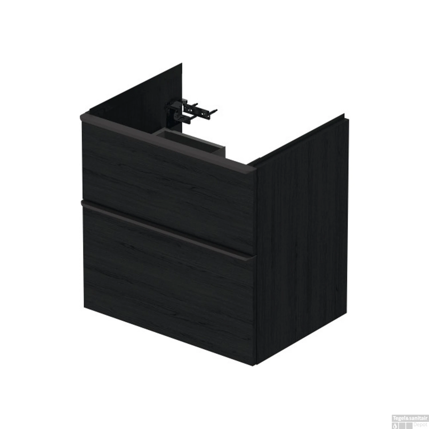 Badmeubel Duravit D-Neo Wand 63.4x45.2x62.5 Cm Mat Eiken Zwart 2 Badmeubel Duravit D-Neo Wand 63.4x45.2x62.5 Cm Mat Eiken Zwart - Afbeelding 2