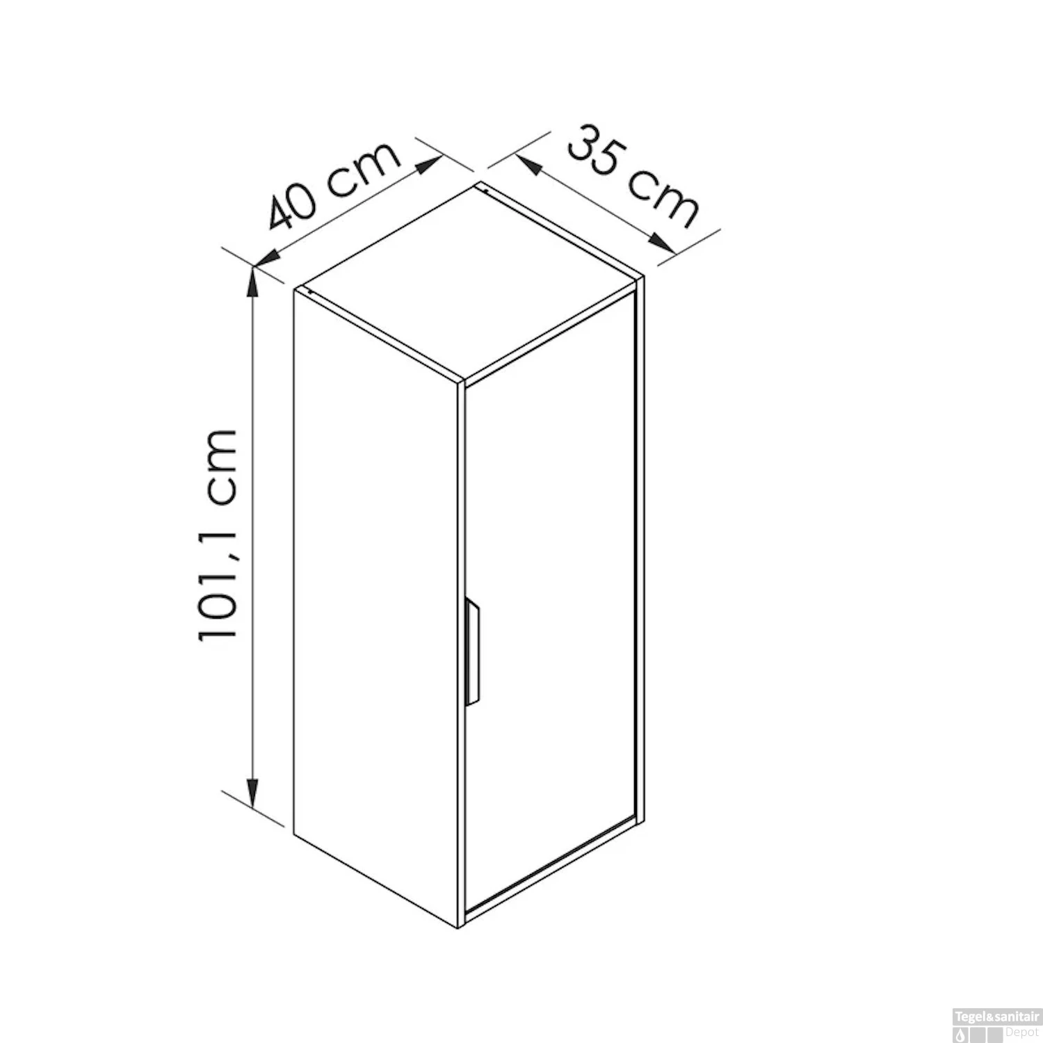 Badmeubelkast Half Allibert Evo 40 Cm Alphenwit 2 Badmeubelkast Half Allibert Evo 40 Cm Alphenwit - Afbeelding 2