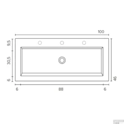 Badmeubelset BWS Salt 100x46cm Met Grepen 2 Lades Met Wastafel 2 Kraangaten Scotch Oak -Zalig Baden Verkoopwinkel badmeubelset bws salt 100x46cm met grepen kleurkeuze 2 lades met wastafel 2 kraangaten scotch oak tec 1