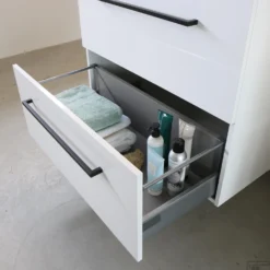 Badmeubelset BWS Salt 60x46cm Met Grepen 2 Lades Met Wastafel Hardsteen Ice White -Zalig Baden Verkoopwinkel badmeubelset bws salt 60x46cm met grepen kleurkeuze 2 lades met wastafel hardsteen ice white zsfeer 1