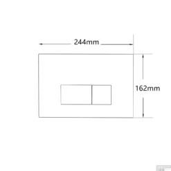 Bedieningsplaat Qeramiq Push Met DualfFush Frontbediening Metaal Rechthoek Geborsteld Messing -Zalig Baden Verkoopwinkel bedieningsplaat qeramiq push met dualffush frontbediening metaal rechthoek tech