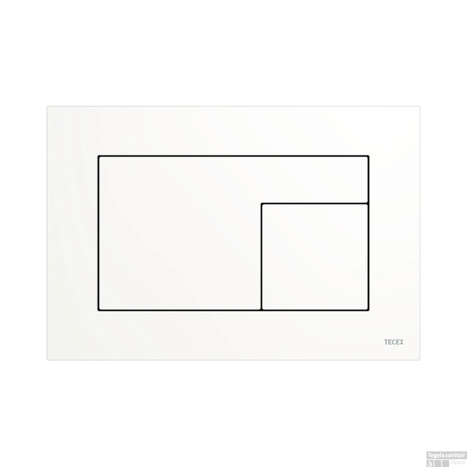 Bedieningsplaat TECE Velvet Met Duospoeltechniek Bianco Kos 1 Bedieningsplaat TECE Velvet Met Duospoeltechniek Bianco Kos