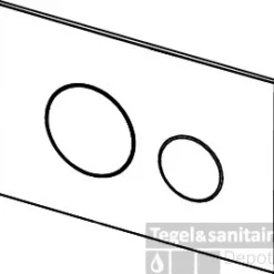 Bedieningsplaat Toilet TECE Loop Kunststof Glans Chroom -Zalig Baden Verkoopwinkel bedieningsplaat toilet tece loop kunststof glans chroom tech2
