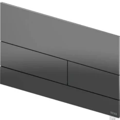 Bedieningsplaat Toilet TECE Square II Gepolijst Zwart Chroom