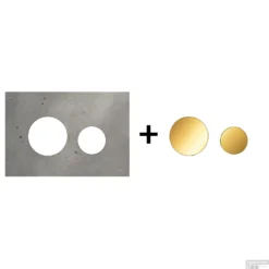 Drukplaat Front En Toetsen TECE Loop Voor WC-Bediening Beton 14 Drukplaat Front En Toetsen TECE Loop Voor WC-Bediening Beton -Zalig Baden Verkoopwinkel beton goud