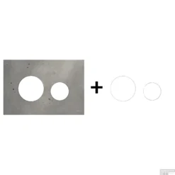 Drukplaat Front En Toetsen TECE Loop Voor WC-Bediening Beton 17 Drukplaat Front En Toetsen TECE Loop Voor WC-Bediening Beton -Zalig Baden Verkoopwinkel beton matwit