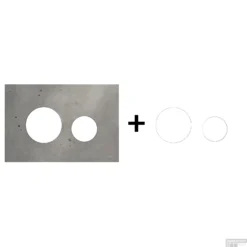 Drukplaat Front En Toetsen TECE Loop Voor WC-Bediening Beton 20 Drukplaat Front En Toetsen TECE Loop Voor WC-Bediening Beton -Zalig Baden Verkoopwinkel beton wit