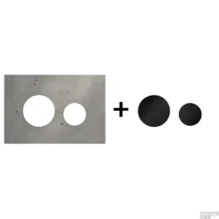 Drukplaat Front En Toetsen TECE Loop Voor WC-Bediening Beton 19 Drukplaat Front En Toetsen TECE Loop Voor WC-Bediening Beton -Zalig Baden Verkoopwinkel beton zwart