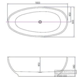 Ligbad Vrijstaand Best Design Bomber 180x90x58 Cm Wit -Zalig Baden Verkoopwinkel bomber afmetingen