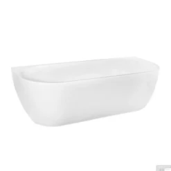 BWS Half Vrijstaand Ligbad | Back To Wall | 170x75cm | Met Waste | Acryl Wit