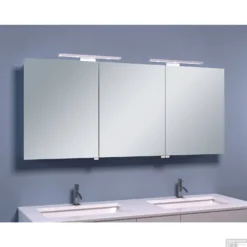 BWS LED Spiegelkast Luxe Aluminium 140x60x14 Cm