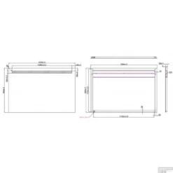 BWS LED Spiegel Liga Met Lichtschakelaar 120x80x3.1 Cm (incl Bevestigingsmateriaal) -Zalig Baden Verkoopwinkel bws spiegel tigris met led verlichting 120x80 tech