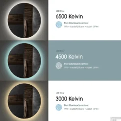 Spiegel Gliss Design Fantasia Rond LED Verlichting 80cm 5 Spiegel Gliss Design Fantasia Rond LED Verlichting 80cm -Zalig Baden Verkoopwinkel bws spiegels led kleur 74