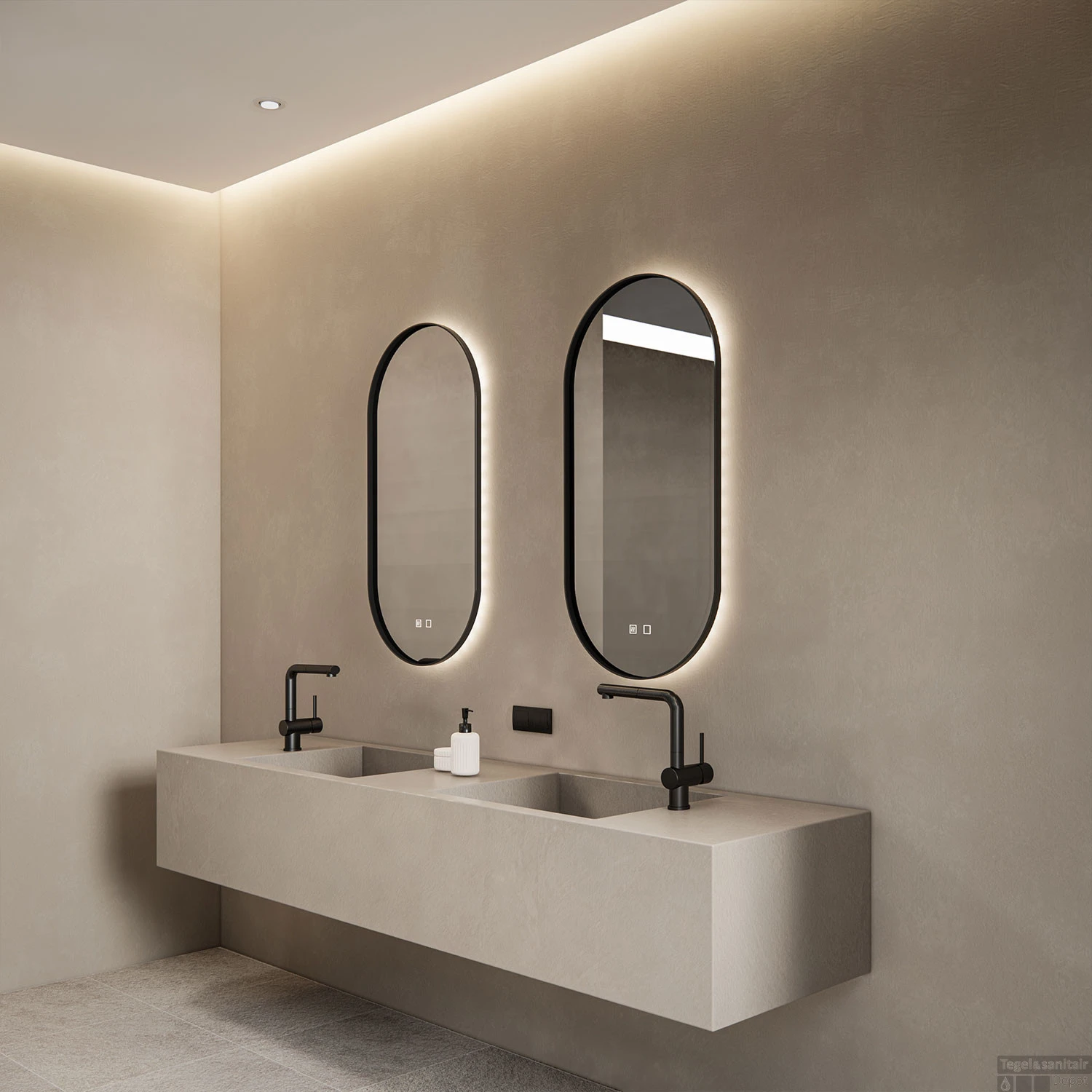 Spiegel Boss & Wessing Thyreos Ovaal LED Met Spiegelverwarming (Alle Kleuren & Maten) 3 Spiegel Boss & Wessing Thyreos Ovaal LED Met Spiegelverwarming (Alle Kleuren & Maten) - Afbeelding 3