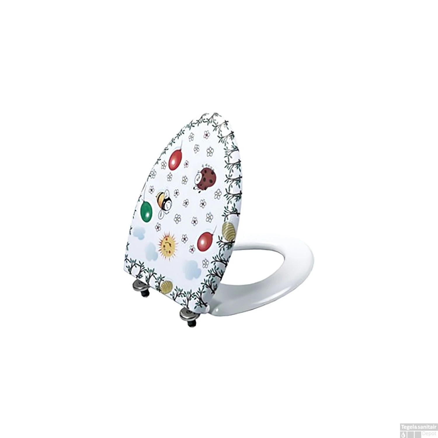 Closetzitting Boss & Wessing Flower Duroplast 1 Closetzitting Boss & Wessing Flower Duroplast