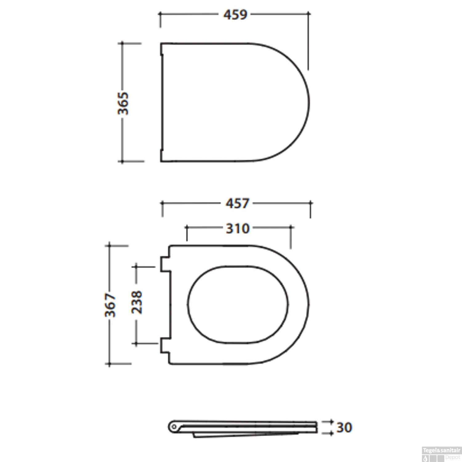 Closetzitting Globo Specials Softclose Wit 2 Closetzitting Globo Specials Softclose Wit - Afbeelding 2