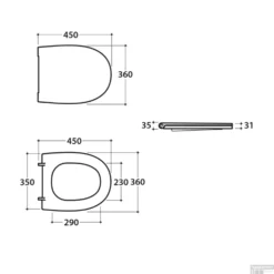 Closetzitting Luca Sanitair Vaso Softclose Mat Wit HOH 18cm -Zalig Baden Verkoopwinkel closetzitting luca sanitair vaso softclose mat wit hoh 18cm glmdr20.bo tech