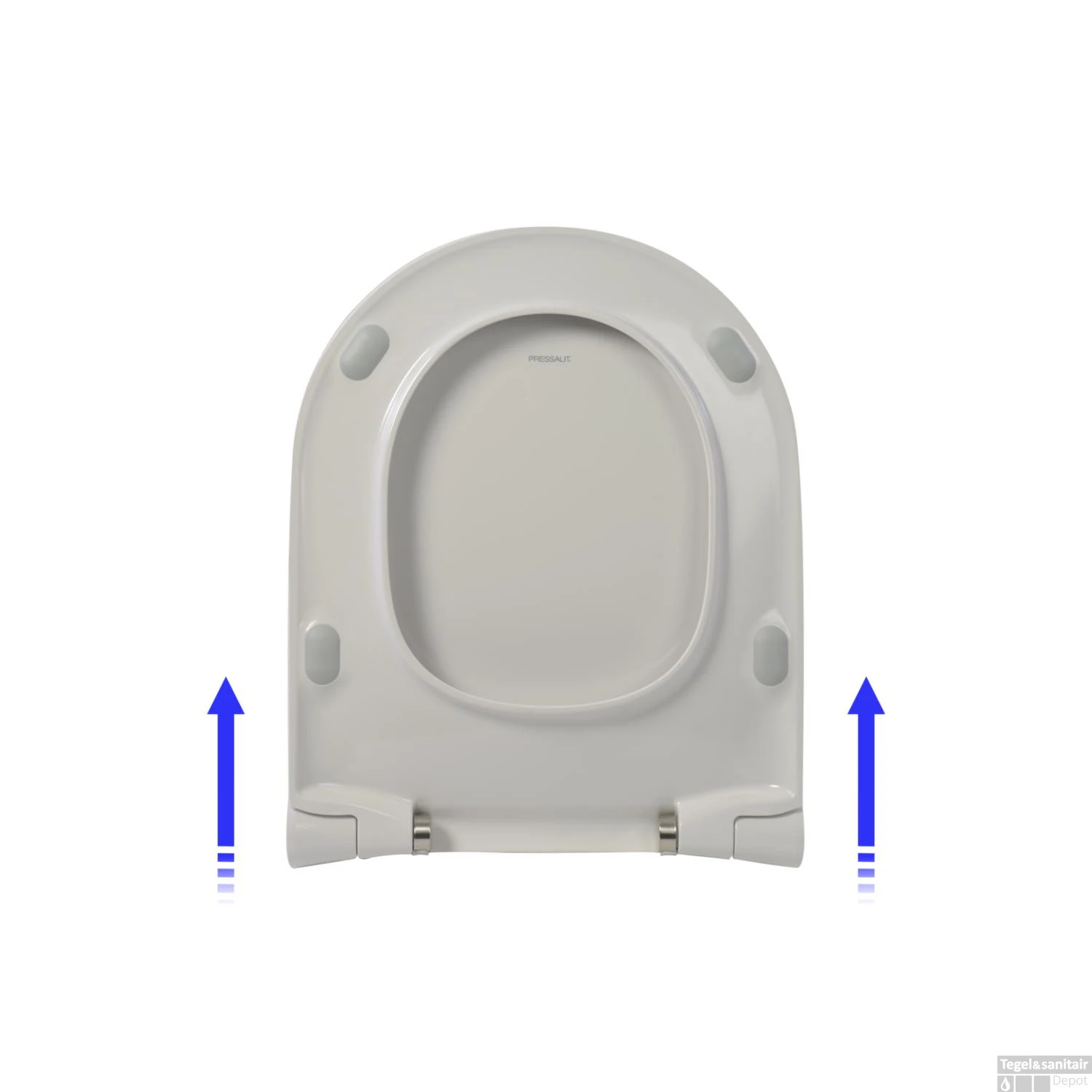 Closetzitting Plieger Kansas By Pressalit Slim Compact Met Lift-off En Softclose Glans Wit - Afbeelding 3