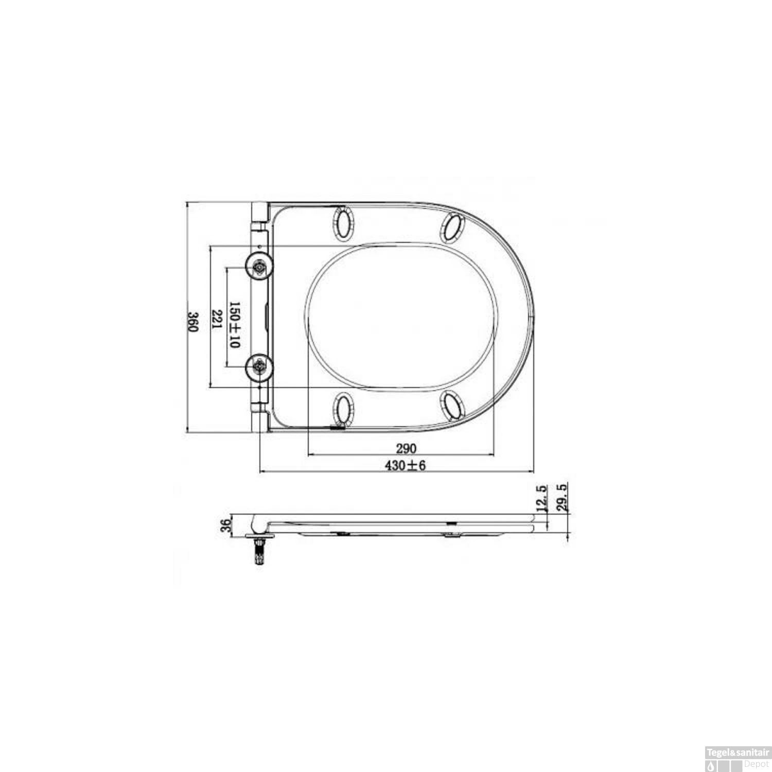 Closetzitting Wiesbaden Flatline 2.0 Met Deksel Wit 4 Closetzitting Wiesbaden Flatline 2.0 Met Deksel Wit - Afbeelding 4