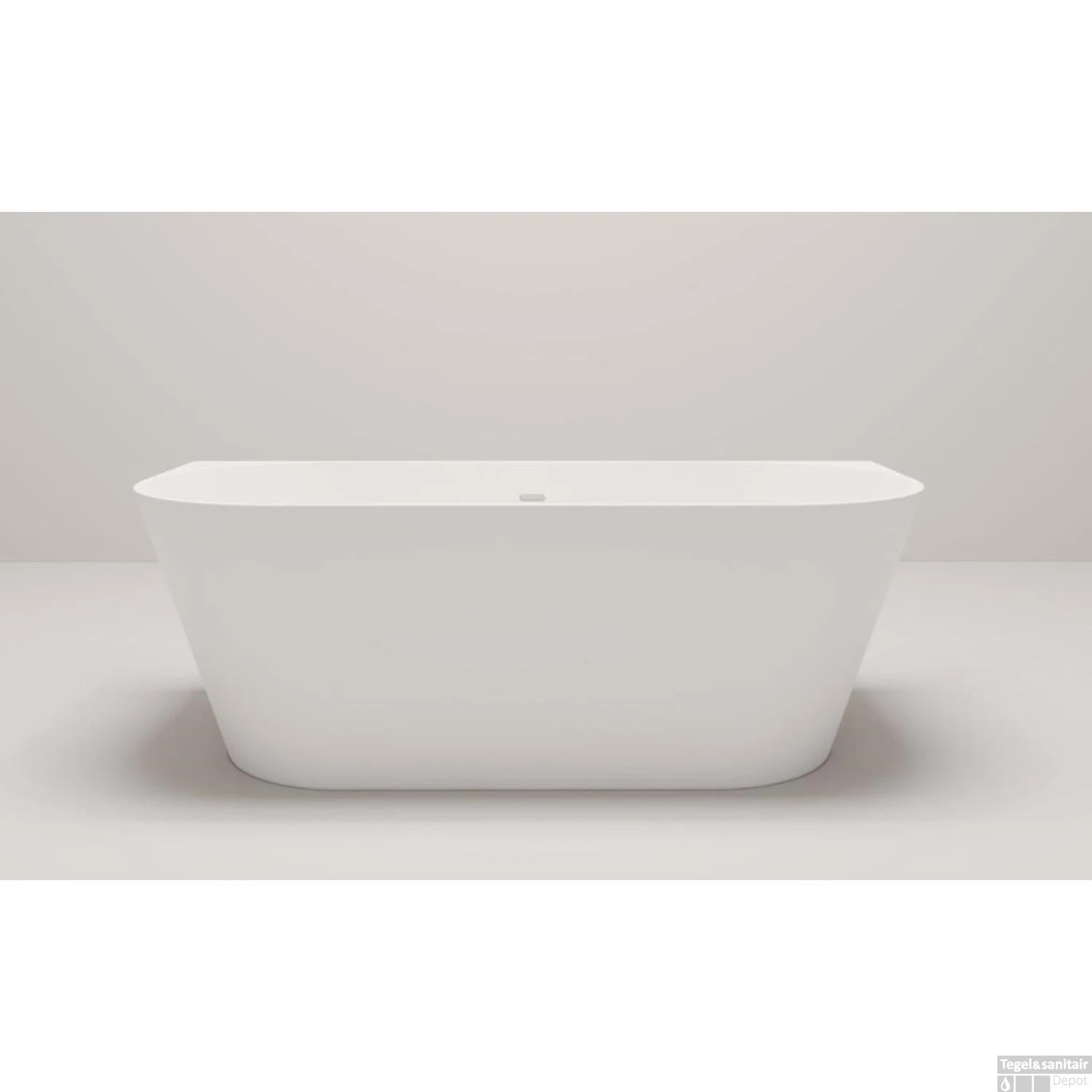 Ligbad Arcqua Crosstone Evi Back To Wall Solid Surface 180x80x57 Mat Wit 1 Ligbad Arcqua Crosstone Evi Back To Wall Solid Surface 180x80x57 Mat Wit