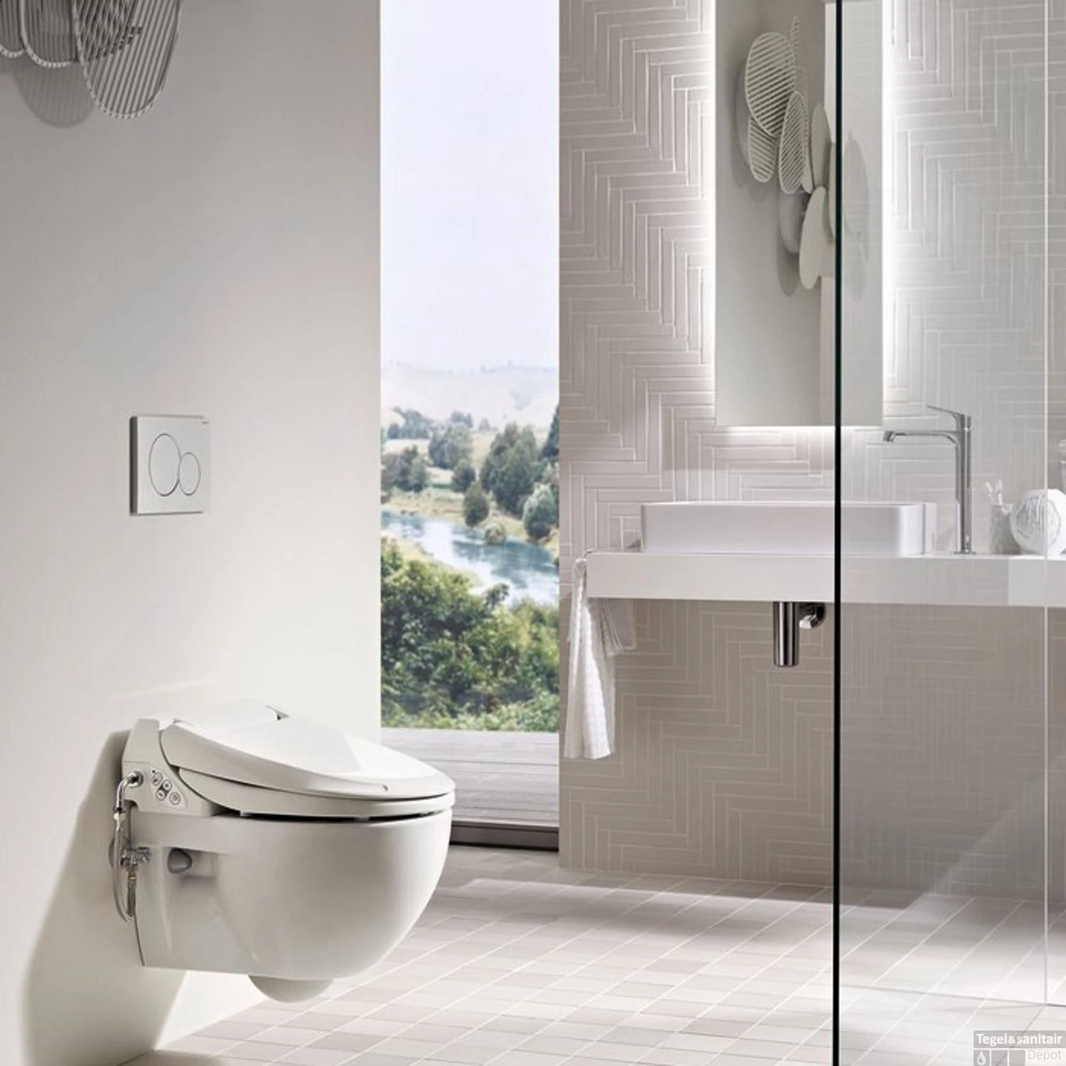 Geberit Sigma 01 Bedieningsplaat Frontbediening Wit 3 Geberit Sigma 01 Bedieningsplaat Frontbediening Wit - Afbeelding 3