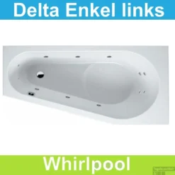 Ligbad Riho Delta Links 150x80 Cm Whirlpool Enkel Systeem