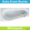 Ligbad Riho Delta Rechts 150x80 Cm Whirlpool Enkel Systeem