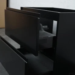 Badkamermeubelset Gliss Hermes 100 Cm Mat Zwart -Zalig Baden Verkoopwinkel detail foto hermers zwart 6 4